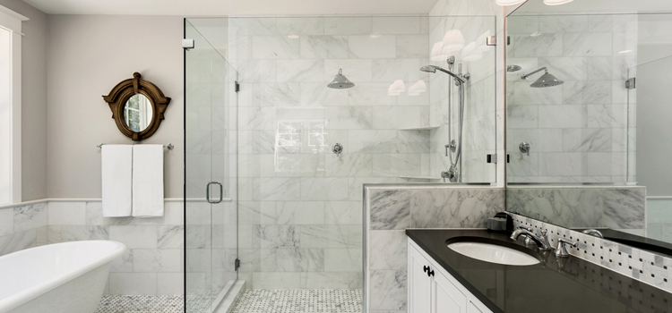 bathroom shower door installation in Lakeland